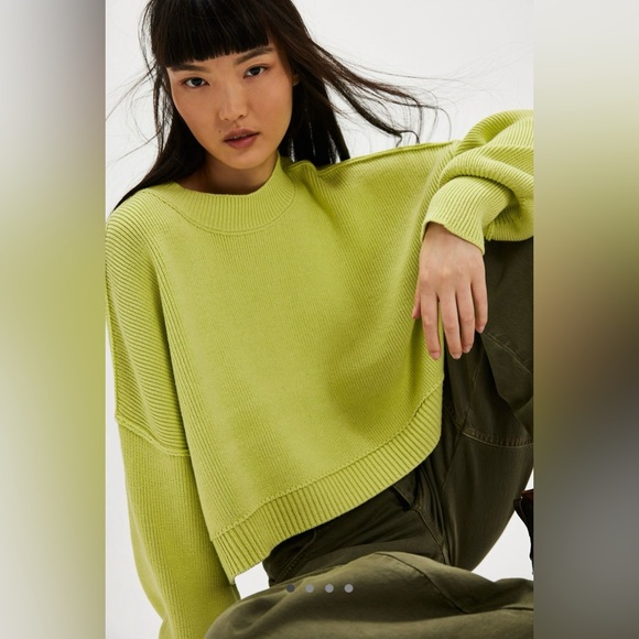 Free People- Easy Street Cropped Pullover - Picture 2 of 6